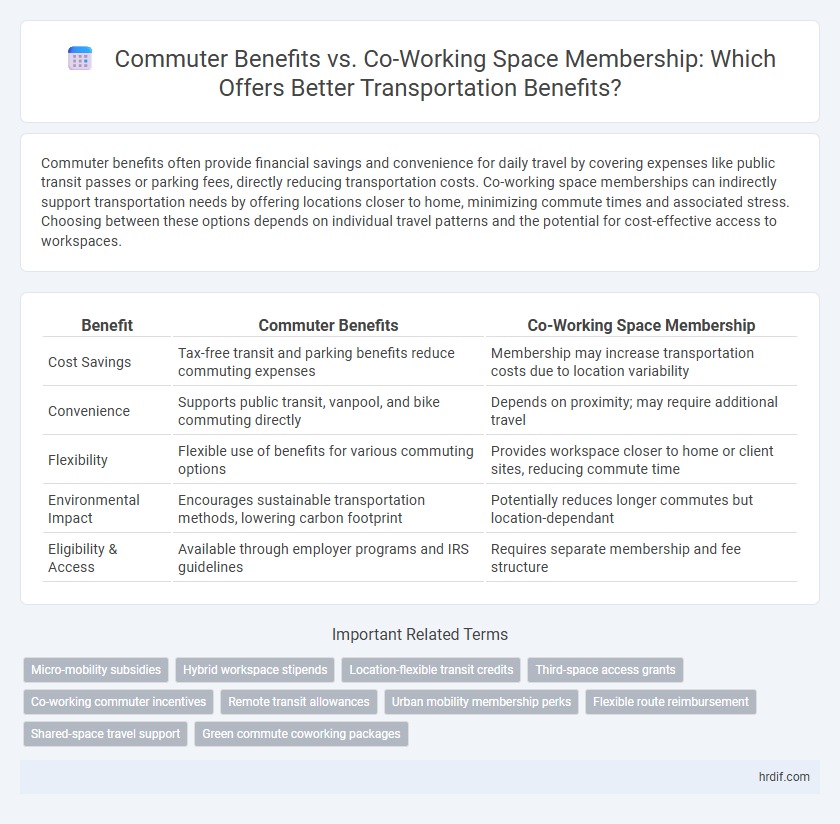 Commuter Benefits vs. Co-Working Space Membership: Which Offers Better Transportation Benefits?