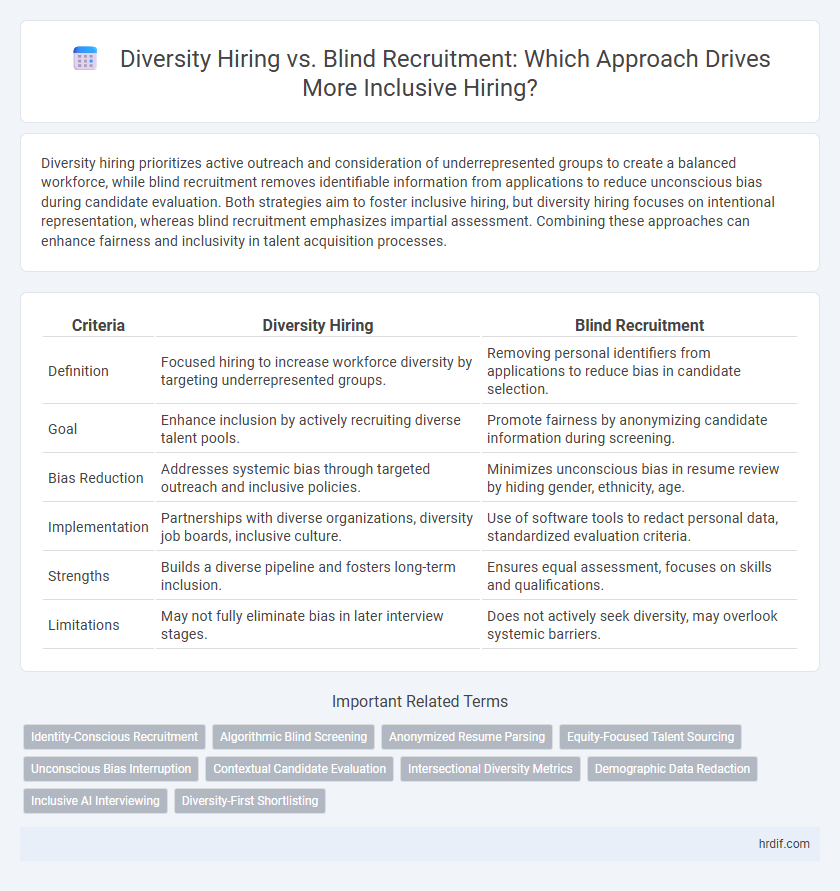 Diversity Hiring vs. Blind Recruitment: Which Approach Drives More Inclusive Hiring?