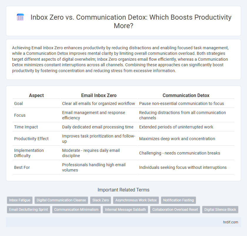 Inbox Zero vs. Communication Detox: Which Boosts Productivity More?