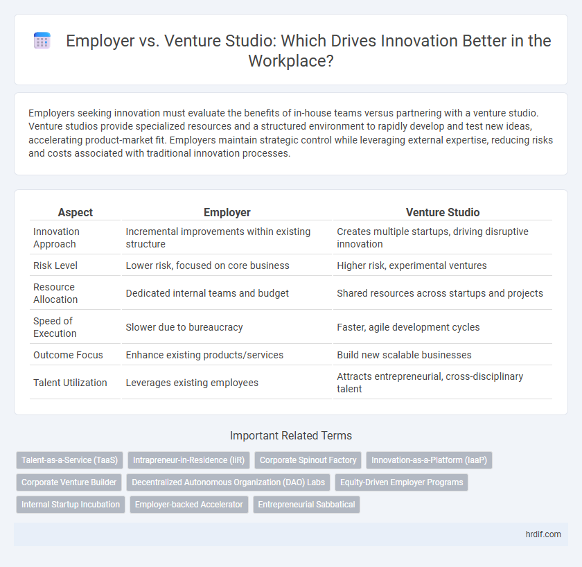 Employer vs. Venture Studio: Which Drives Innovation Better in the Workplace?