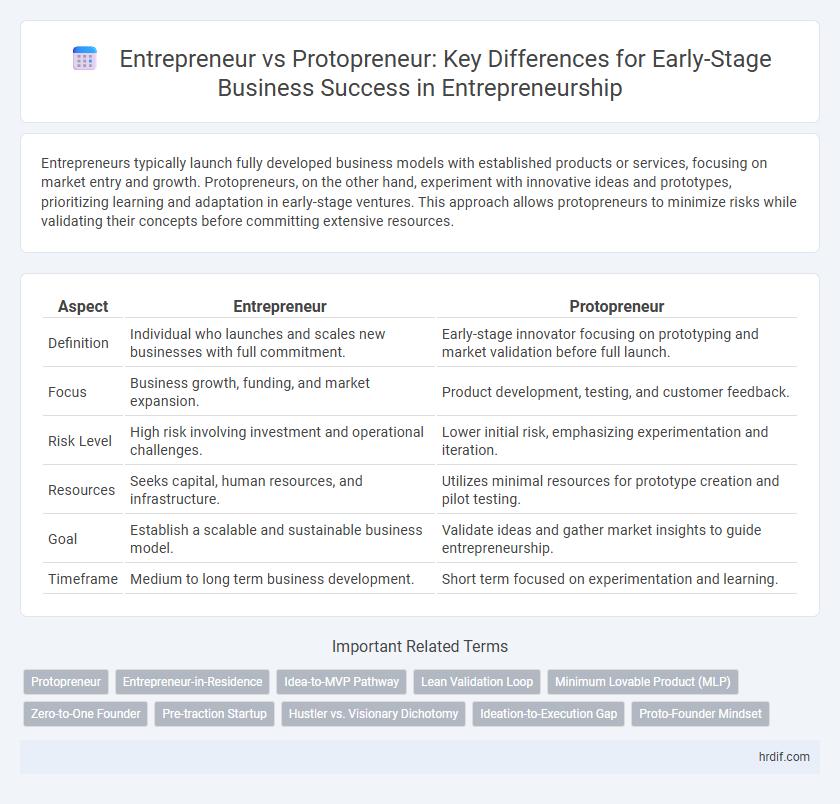 Entrepreneur vs Protopreneur: Key Differences for Early-Stage Business Success in Entrepreneurship