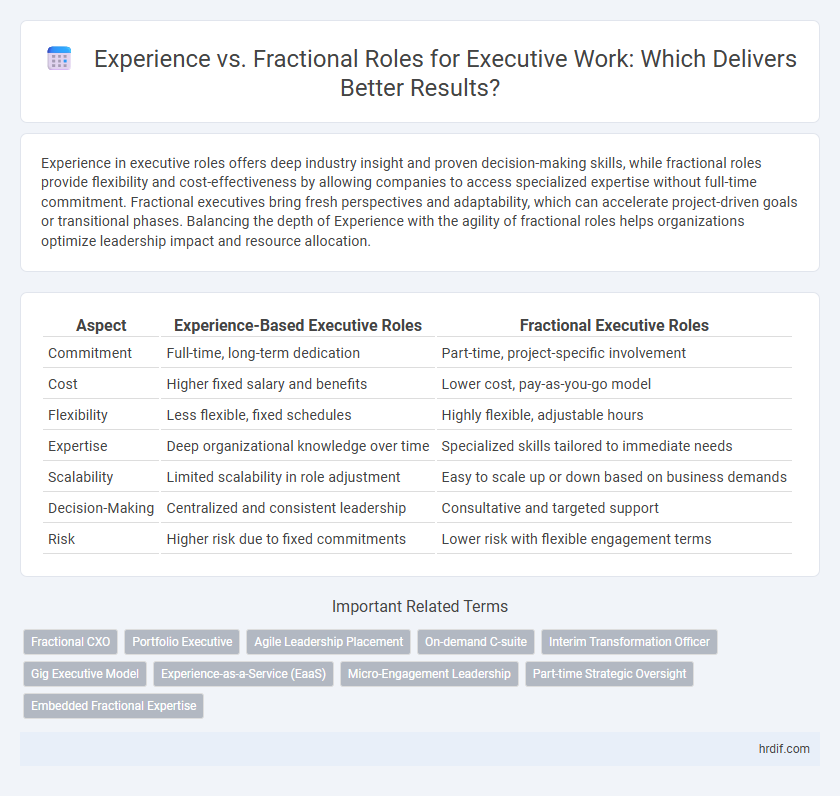 Experience vs. Fractional Roles for Executive Work: Which Delivers Better Results?