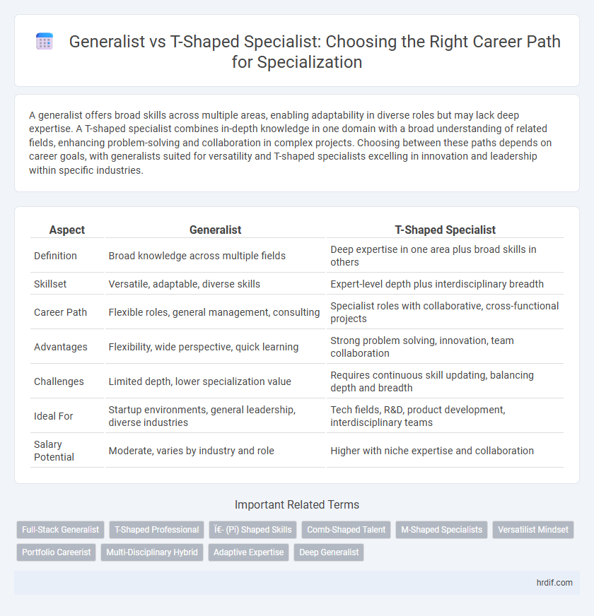 Generalist vs T-Shaped Specialist: Choosing the Right Career Path for Specialization