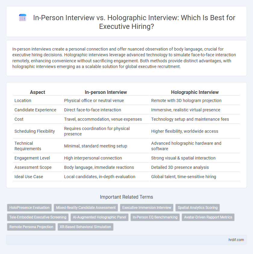 In-Person Interview vs. Holographic Interview: Which Is Best for Executive Hiring?