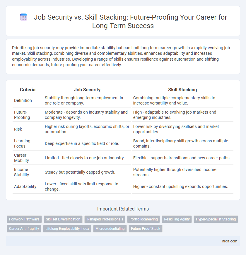 Job Security vs. Skill Stacking: Future-Proofing Your Career for Long-Term Success