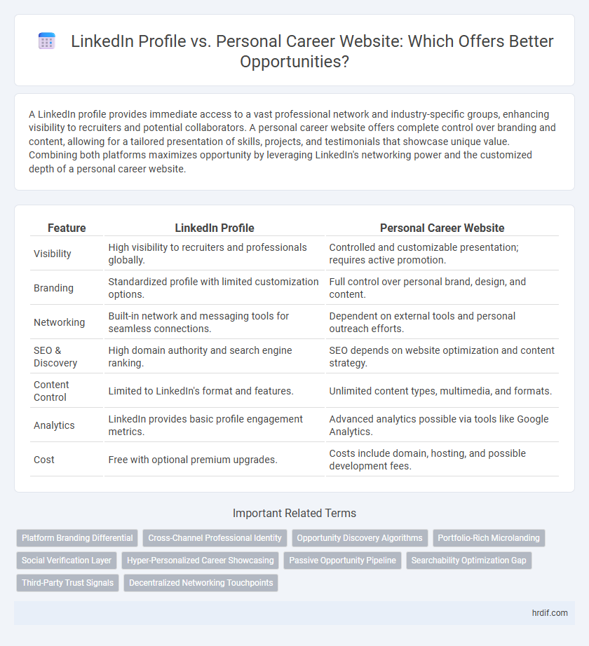 LinkedIn Profile vs. Personal Career Website: Which Offers Better Opportunities?