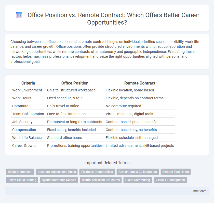 Office Position vs. Remote Contract: Which Offers Better Career Opportunities?
