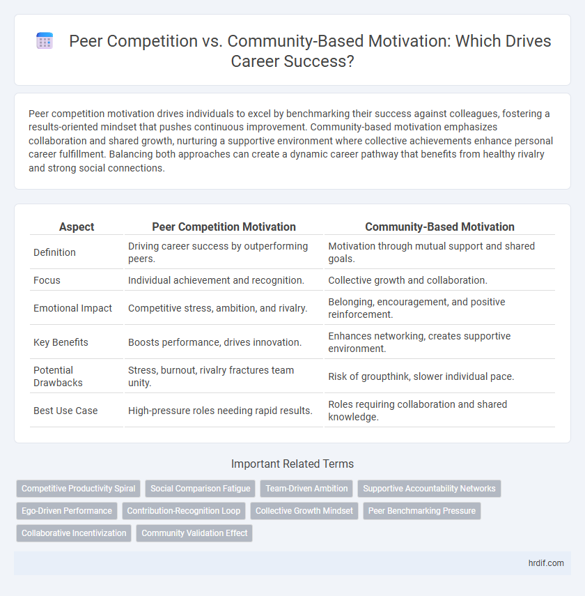 Peer Competition vs. Community-Based Motivation: Which Drives Career Success?