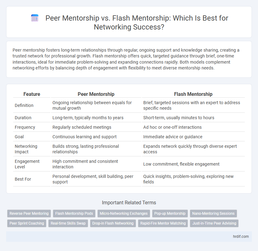 Peer Mentorship vs. Flash Mentorship: Which Is Best for Networking Success?