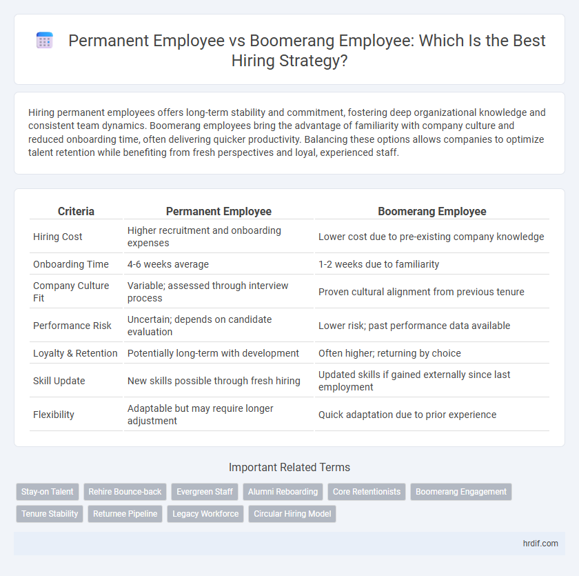 Permanent Employee vs Boomerang Employee: Which Is the Best Hiring Strategy?