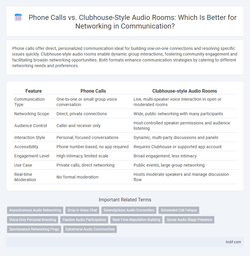 Phone Calls vs. Clubhouse-Style Audio Rooms: Which Is Better for Networking in Communication?