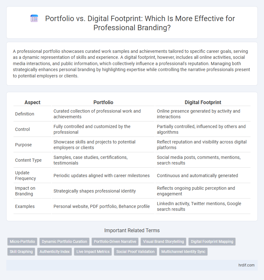 Portfolio vs. Digital Footprint: Which Is More Effective for Professional Branding?