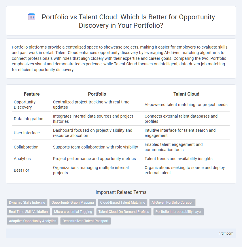 Portfolio vs Talent Cloud: Which Is Better for Opportunity Discovery in Your Portfolio?