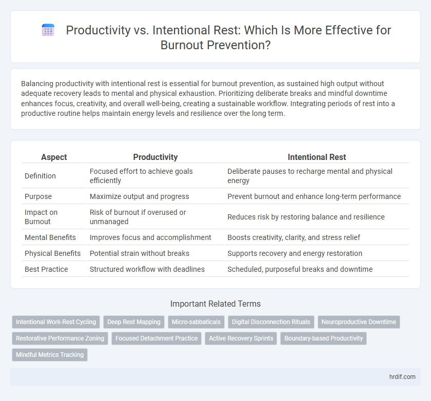 Productivity vs. Intentional Rest: Which Is More Effective for Burnout Prevention?