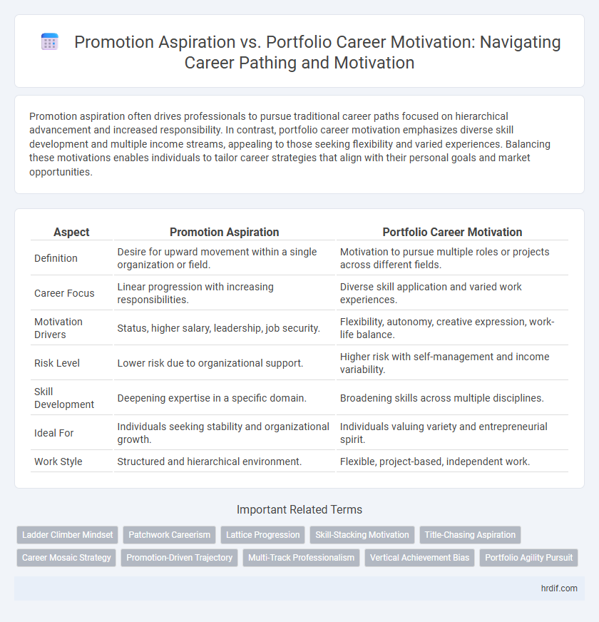 Promotion Aspiration vs. Portfolio Career Motivation: Navigating Career Pathing and Motivation
