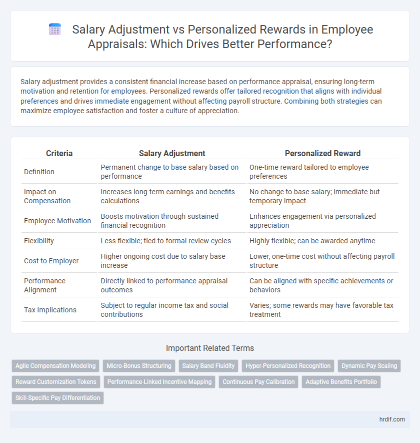 Salary Adjustment vs Personalized Rewards in Employee Appraisals: Which Drives Better Performance?