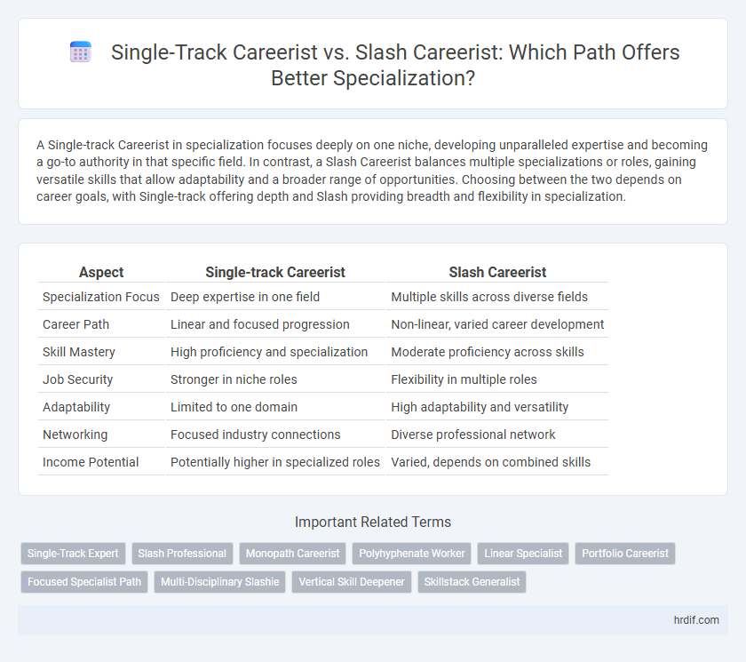 Single-Track Careerist vs. Slash Careerist: Which Path Offers Better Specialization?