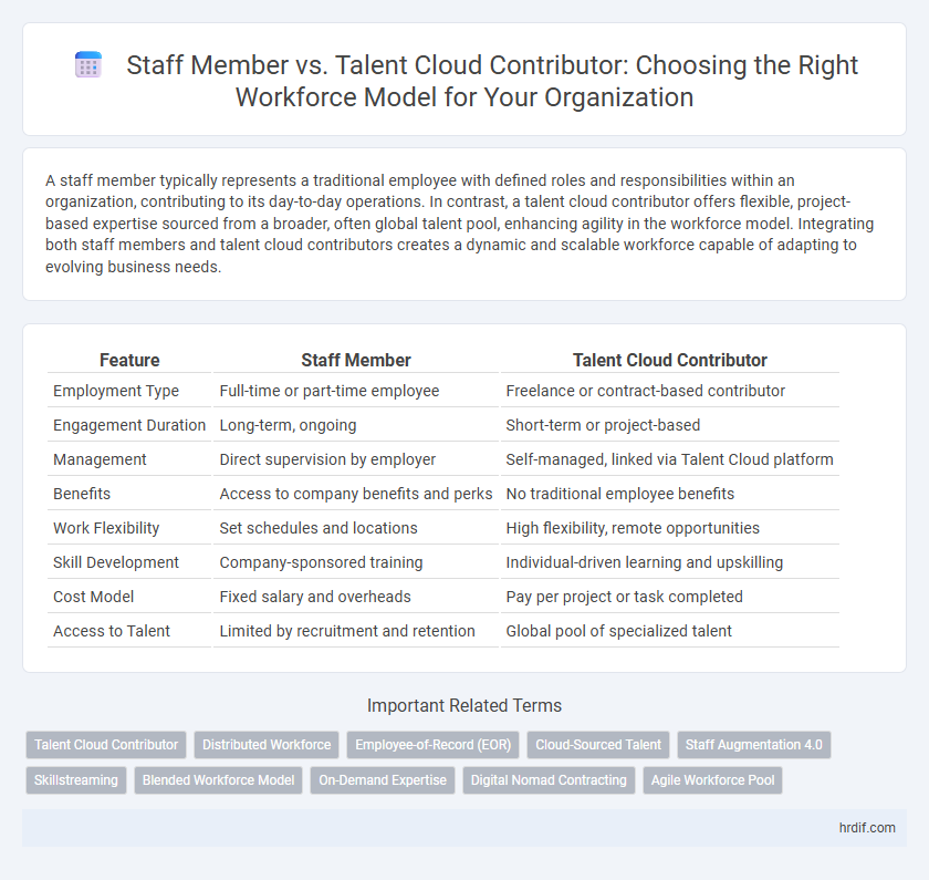 Staff Member vs. Talent Cloud Contributor: Choosing the Right Workforce Model for Your Organization