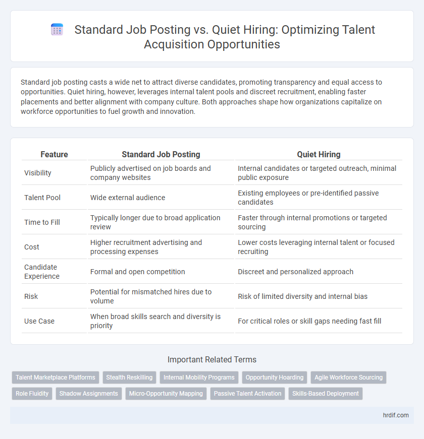 Standard Job Posting vs. Quiet Hiring: Optimizing Talent Acquisition Opportunities