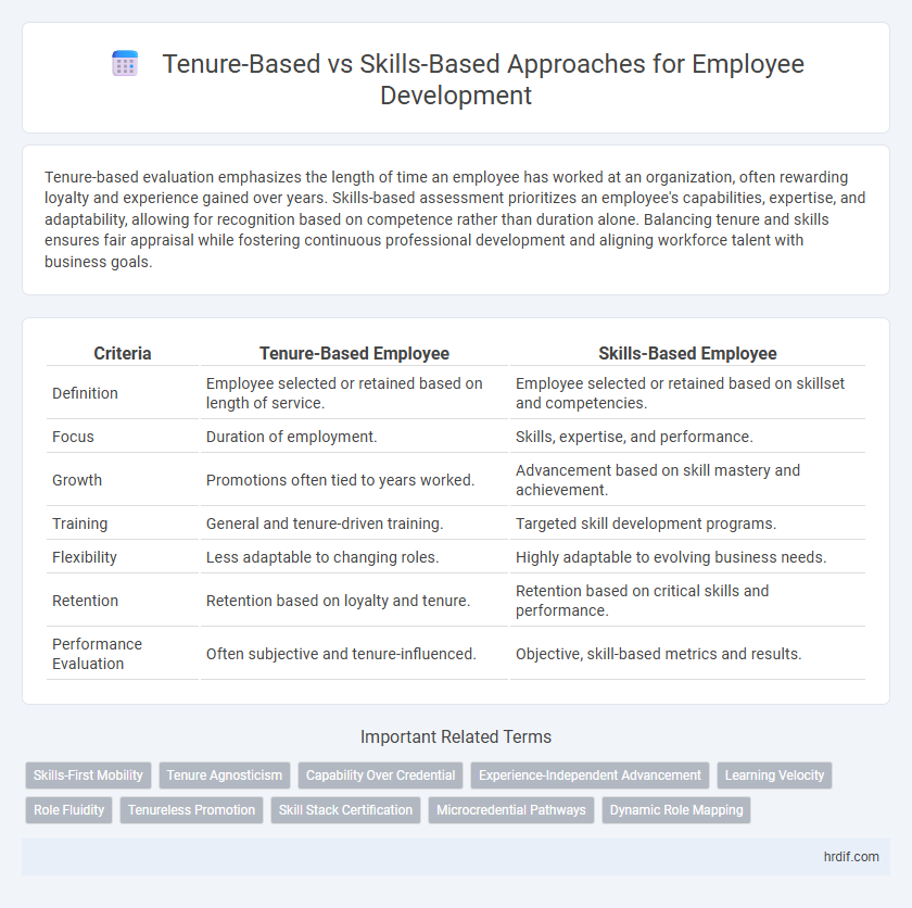 Tenure-Based vs Skills-Based Approaches for Employee Development