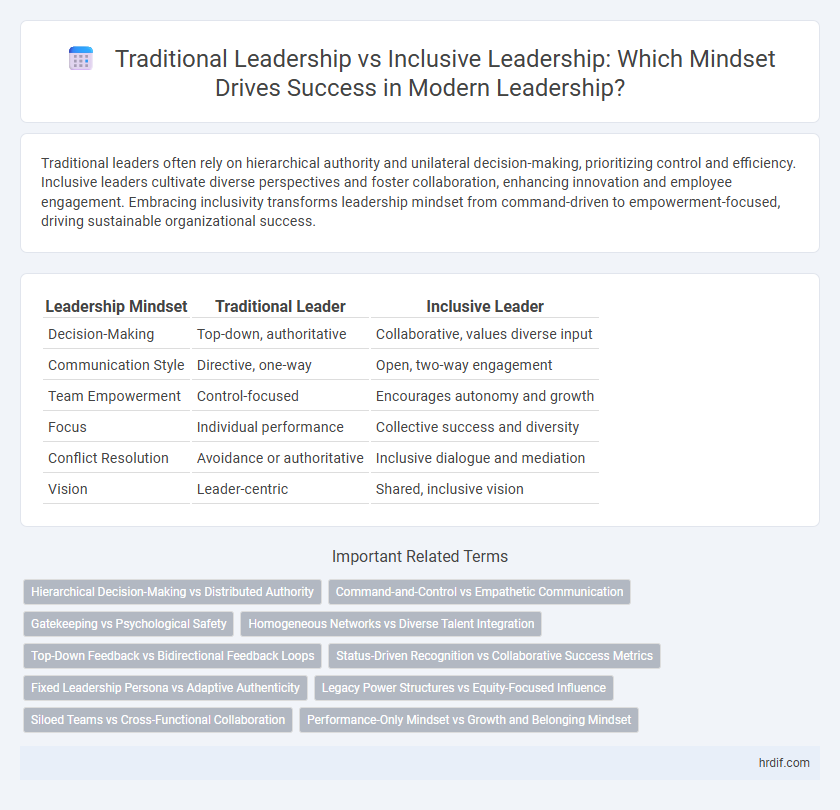 Traditional Leadership vs Inclusive Leadership: Which Mindset Drives Success in Modern Leadership?