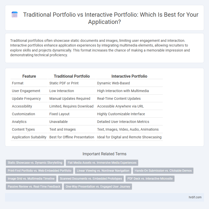 Traditional Portfolio vs Interactive Portfolio: Which Is Best for Your Application?