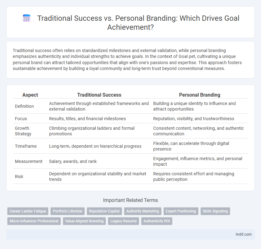 Traditional Success vs. Personal Branding: Which Drives Goal Achievement?