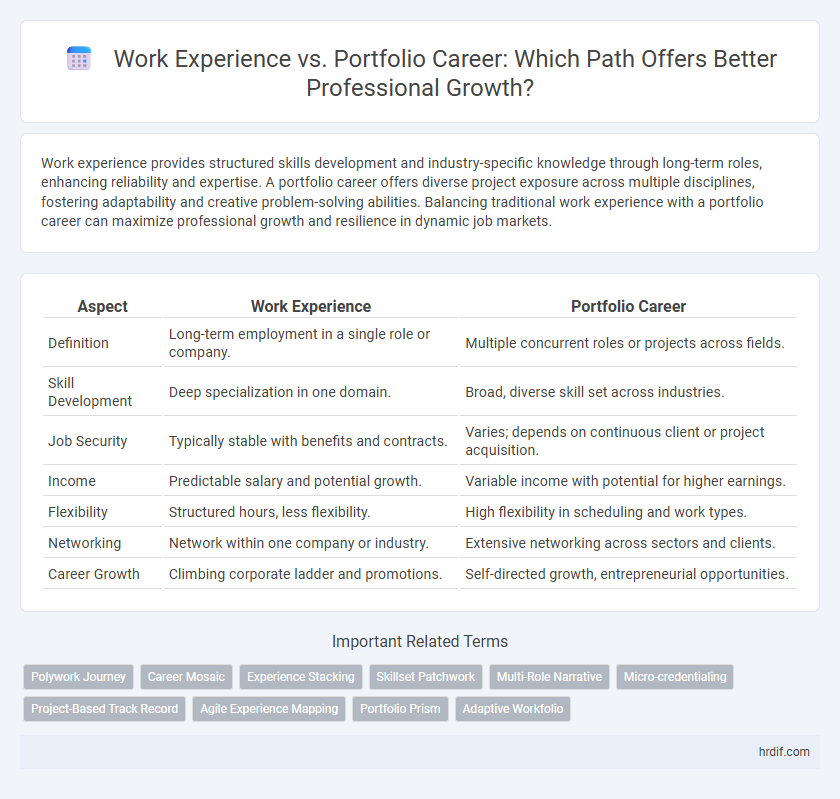 Work Experience vs. Portfolio Career: Which Path Offers Better Professional Growth?