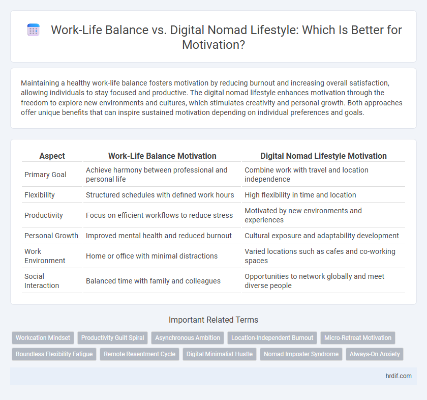 Work-Life Balance vs. Digital Nomad Lifestyle: Which Is Better for Motivation?