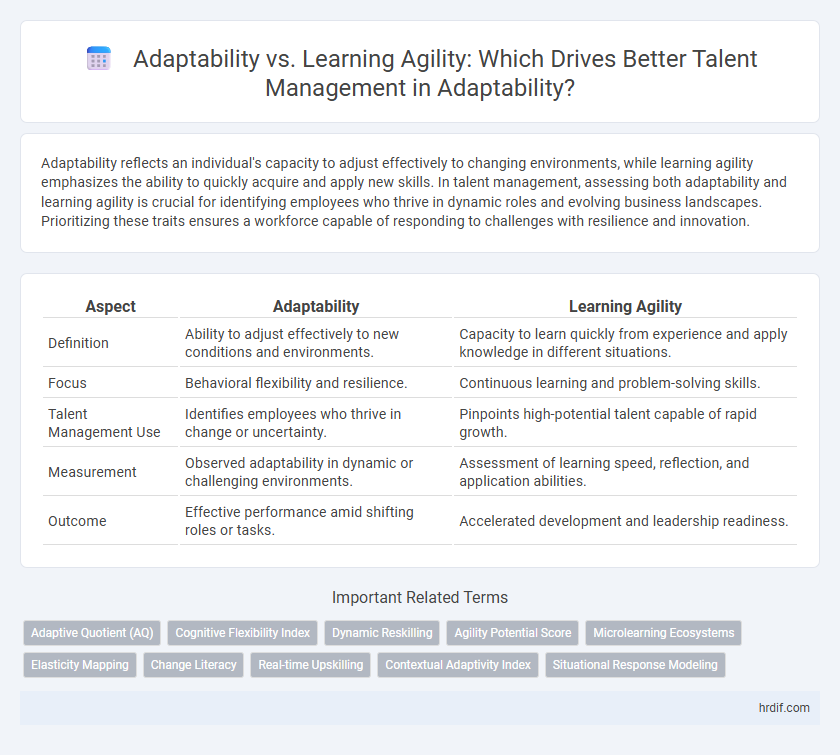 Adaptability vs. Learning Agility: Which Drives Better Talent Management in Adaptability?