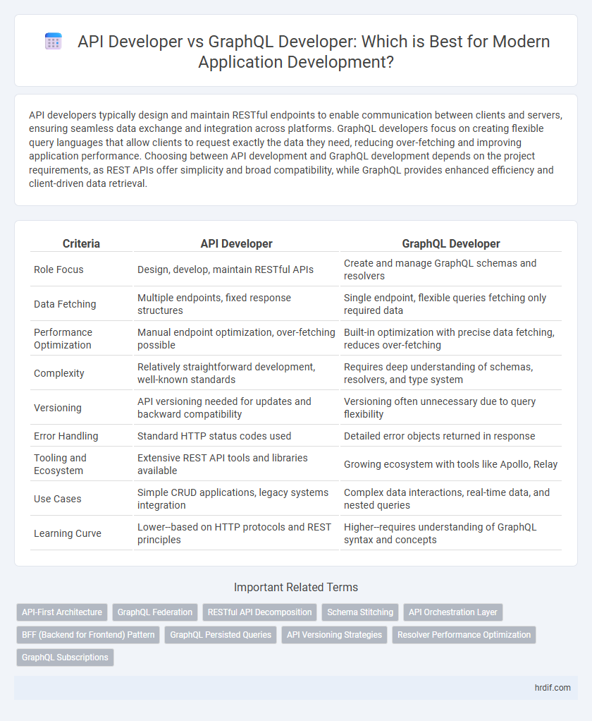 API Developer vs GraphQL Developer: Which is Best for Modern Application Development?