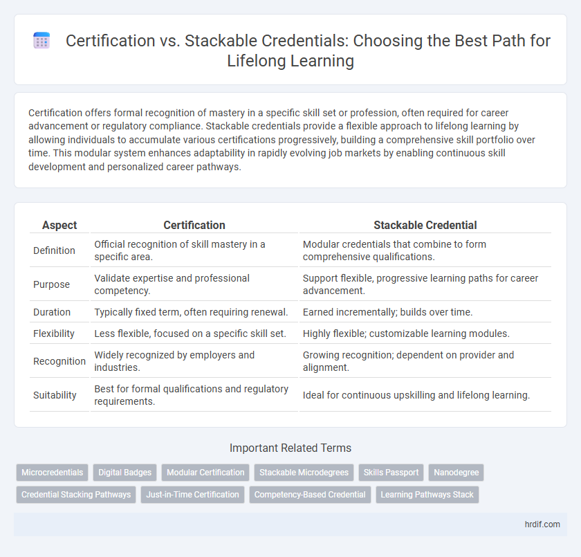Certification vs. Stackable Credentials: Choosing the Best Path for Lifelong Learning