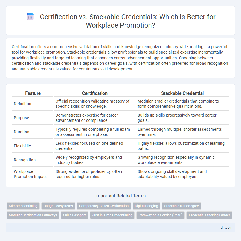 Certification vs. Stackable Credentials: Which is Better for Workplace Promotion?
