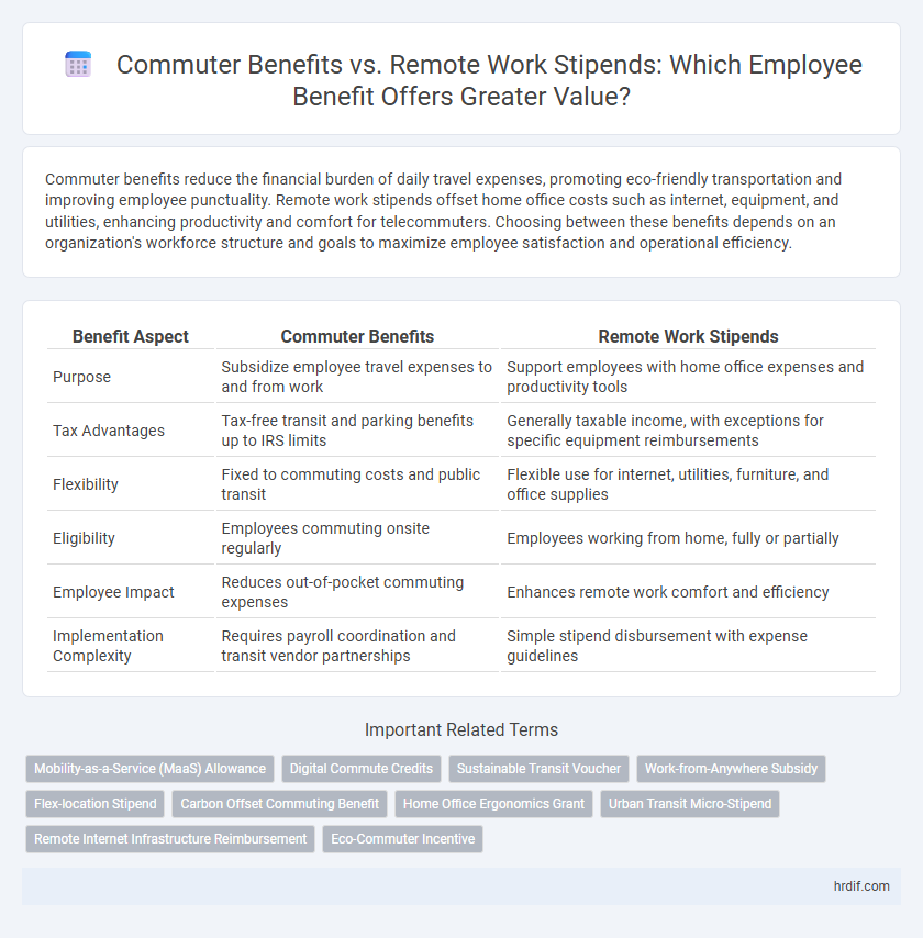 Commuter Benefits vs. Remote Work Stipends: Which Employee Benefit Offers Greater Value?