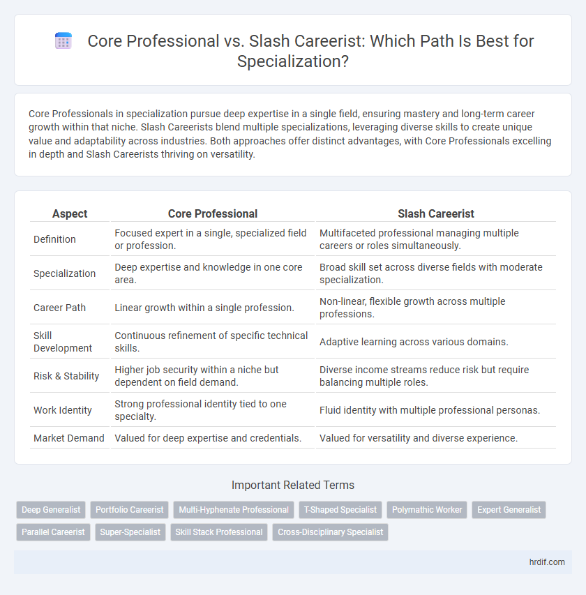 Core Professional vs. Slash Careerist: Which Path Is Best for Specialization?