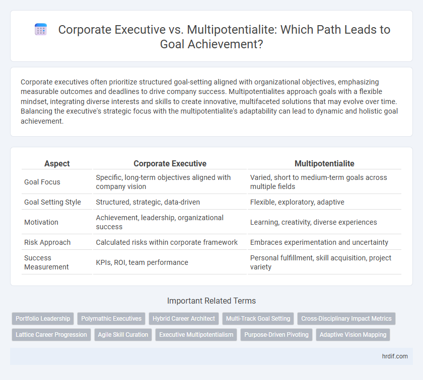 Corporate Executive vs. Multipotentialite: Which Path Leads to Goal Achievement?