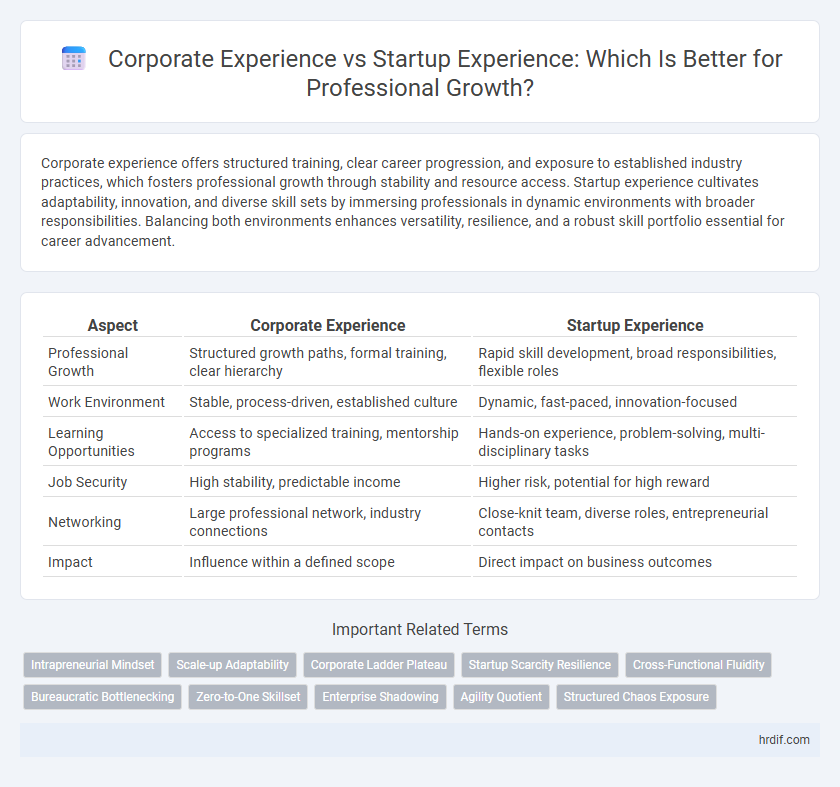 Corporate Experience vs Startup Experience: Which Is Better for Professional Growth?