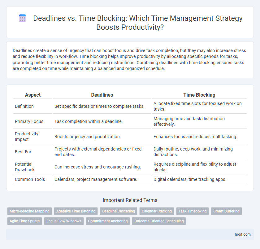 Deadlines vs. Time Blocking: Which Time Management Strategy Boosts Productivity?
