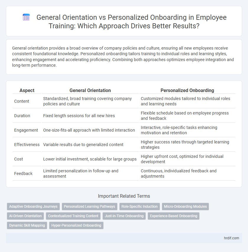 General Orientation vs Personalized Onboarding in Employee Training: Which Approach Drives Better Results?