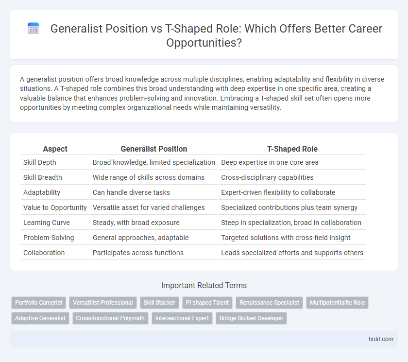 Generalist Position vs T-Shaped Role: Which Offers Better Career Opportunities?