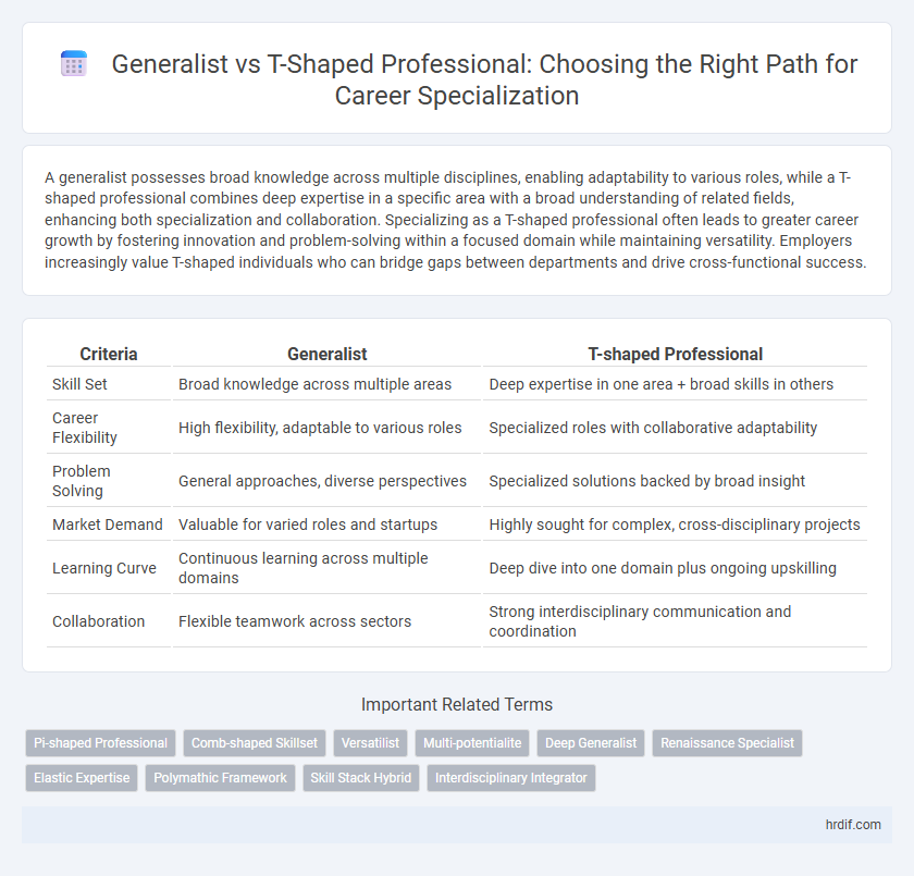 Generalist vs T-Shaped Professional: Choosing the Right Path for Career Specialization