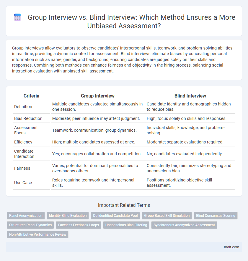 Group Interview vs. Blind Interview: Which Method Ensures a More Unbiased Assessment?