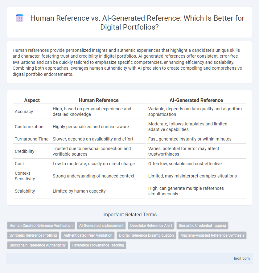 Human Reference vs. AI-Generated Reference: Which Is Better for Digital Portfolios?