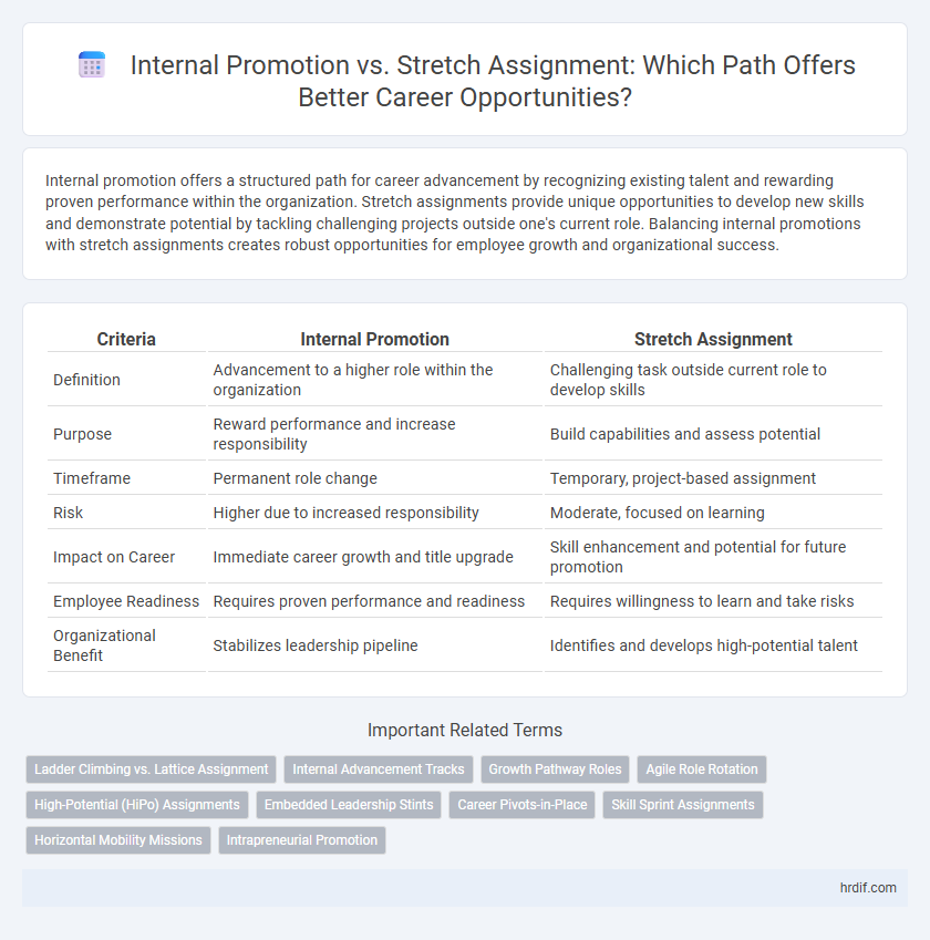Internal Promotion vs. Stretch Assignment: Which Path Offers Better Career Opportunities?