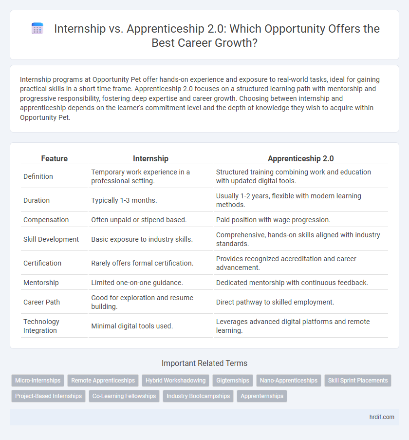 Internship vs. Apprenticeship 2.0: Which Opportunity Offers the Best Career Growth?