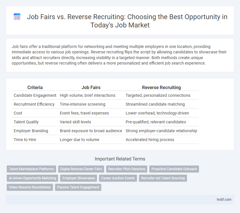Job Fairs vs. Reverse Recruiting: Choosing the Best Opportunity in Today's Job Market