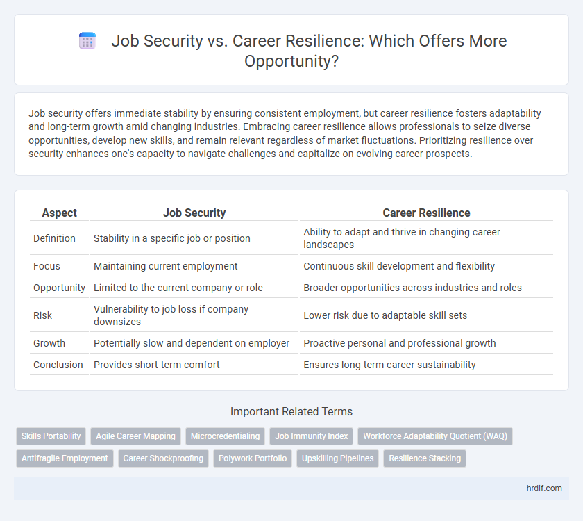 Job Security vs. Career Resilience: Which Offers More Opportunity?