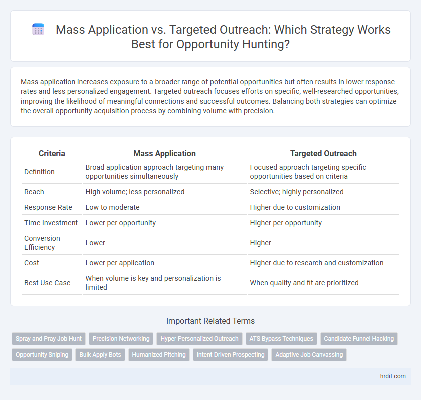 Mass Application vs. Targeted Outreach: Which Strategy Works Best for Opportunity Hunting?