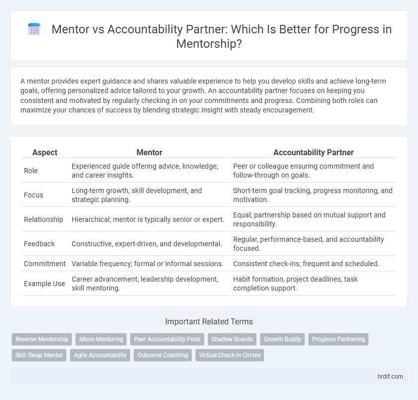 Mentor vs Accountability Partner: Which Is Better for Progress in Mentorship?
