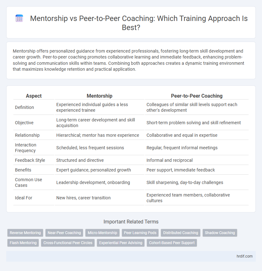 Mentorship vs Peer-to-Peer Coaching: Which Training Approach Is Best?